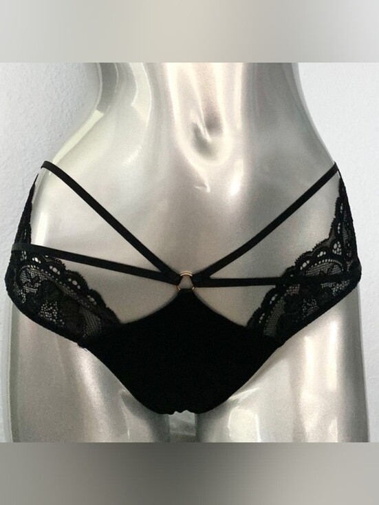 Victoria's Secret Other - New Very Sexy Satin Strappy Lace Cheeky Panties